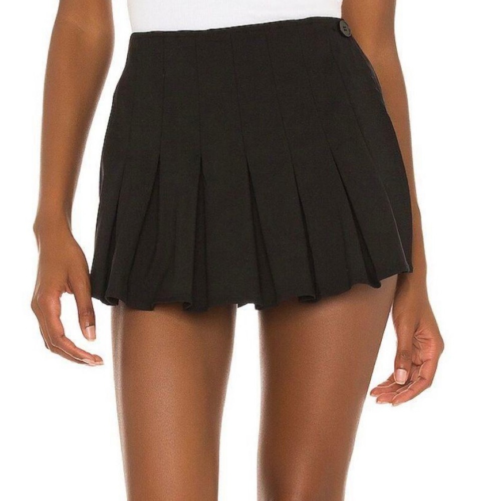 Superdown Black Wrap Skort